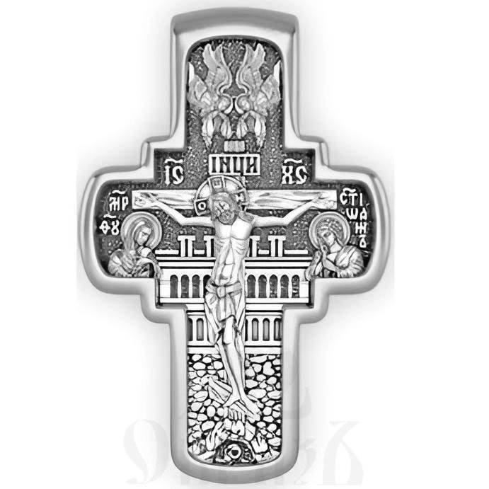 крест вход господень в иерусалим, серебро 925 проба с родированием (арт. 17.038р)