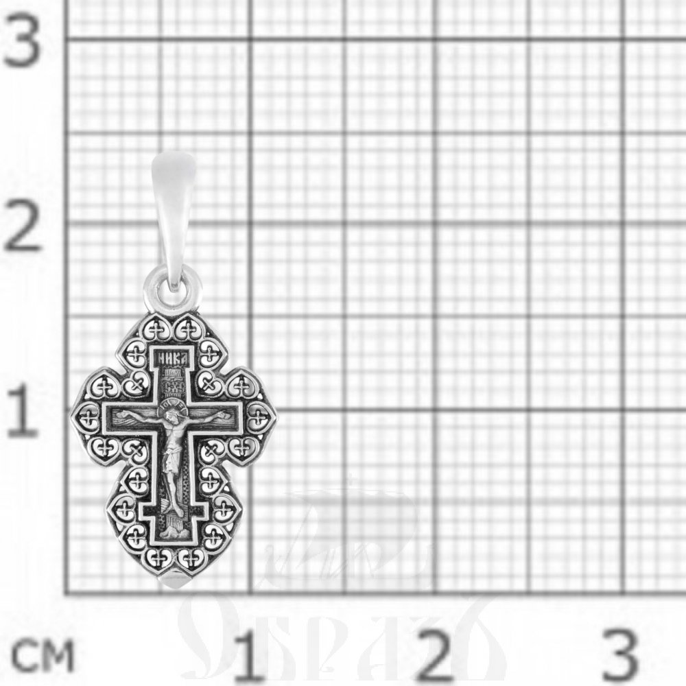 крест «распятие молитва «отче наш», серебро 925 проба (арт. 101.652)